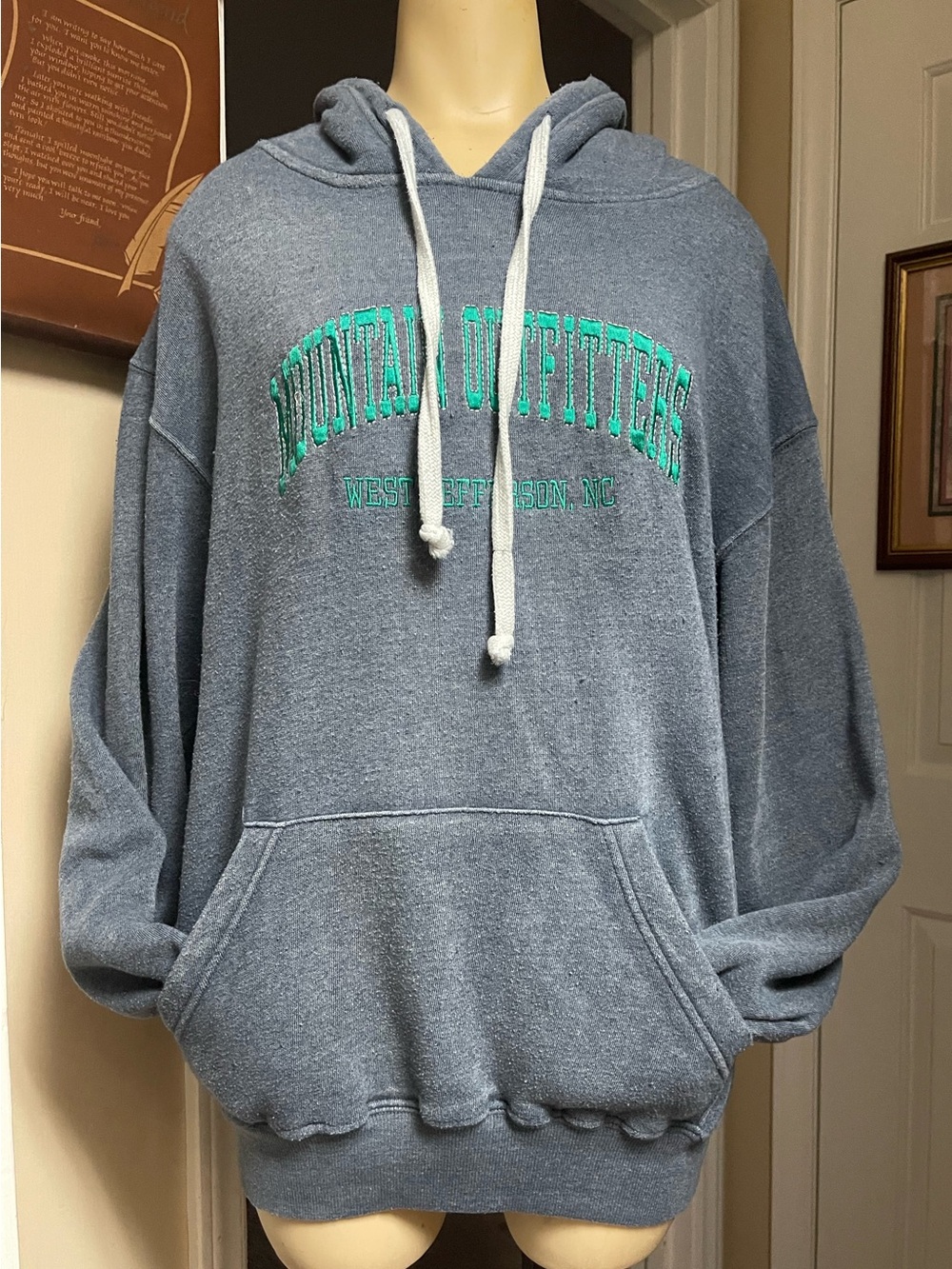 Mountain Outfitters Blue Hooded Pullover Sweatshirt